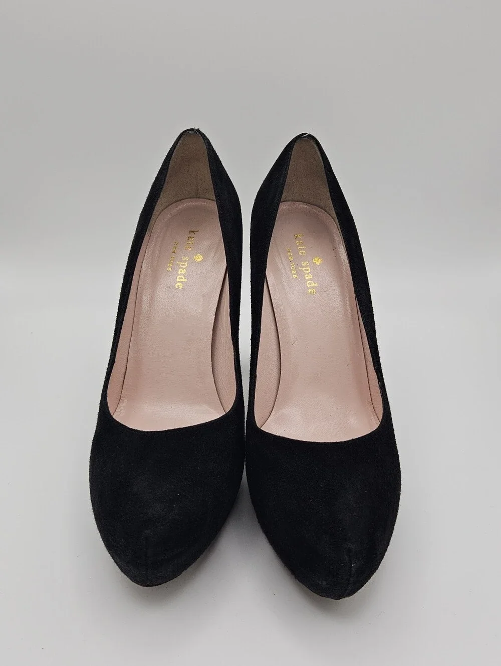 kate spade black suede
